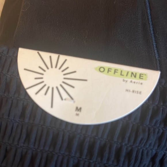 NWT $55R AE Aerial Offline Real Me Smocked Waist Super Flare Leggings. Size M. - Picture 11 of 11